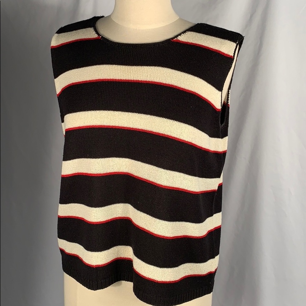 Josephine Chaus Sleeveless Knit Shirt Size Large